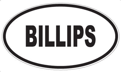 BILLIPS - Oval Magnet