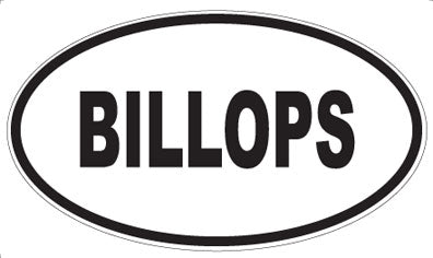 BILLOPS - Oval Magnet