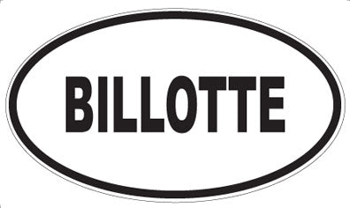 BILLOTTE - Oval Magnet