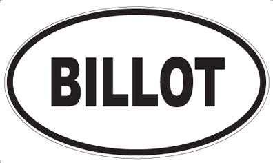 BILLOT - Oval Magnet