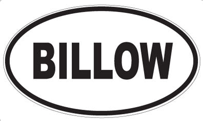 BILLOW - Oval Magnet