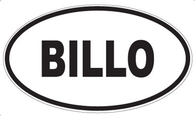 BILLO - Oval Magnet