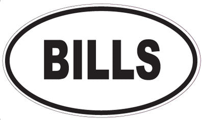 BILLS - Oval Magnet