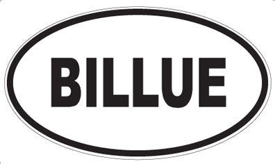 BILLUE - Oval Magnet