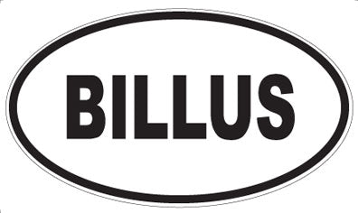 BILLUS - Oval Magnet