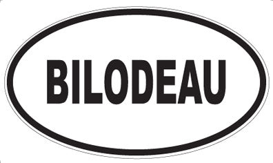 BILODEAU - Oval Magnet