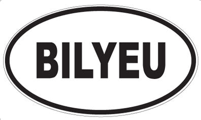 BILYEU - Oval Magnet