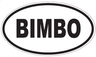 BIMBO - Oval Magnet
