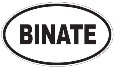 BINATE - Oval Sticker