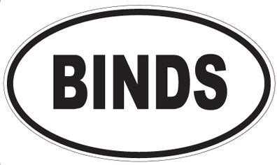 BINDS - Oval Sticker