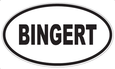 BINGERT - Oval Magnet