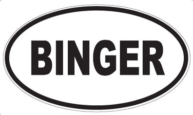 BINGER - Oval Magnet