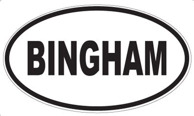 BINGHAM - Oval Magnet