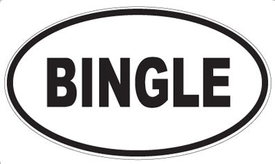 BINGLE - Oval Magnet
