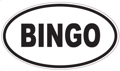 BINGO - Oval Sticker