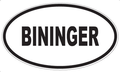 BININGER - Oval Magnet