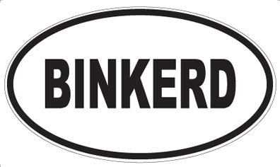 BINKERD - Oval Magnet