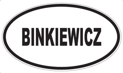 BINKIEWICZ - Oval Magnet