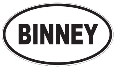 BINNEY - Oval Magnet