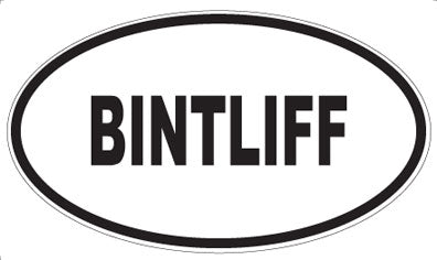 BINTLIFF - Oval Magnet