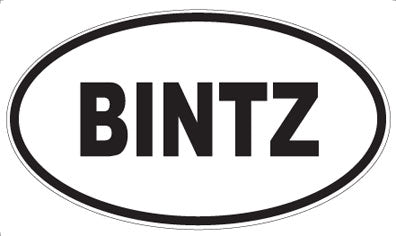 BINTZ - Oval Magnet