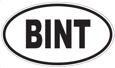BINT - Oval Sticker