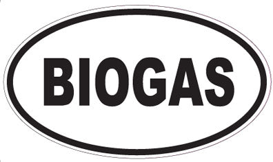 BIOGAS - Oval Sticker