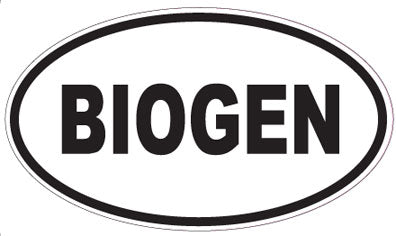 BIOGEN - Oval Sticker