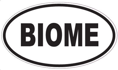 BIOME - Oval Sticker