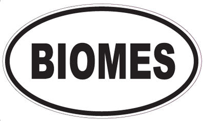 BIOMES - Oval Sticker