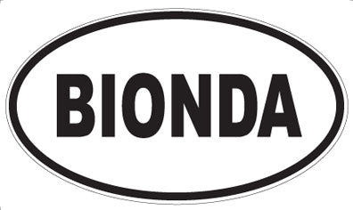 BIONDA - Oval Magnet