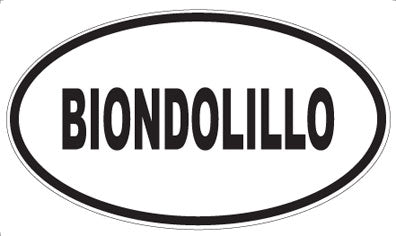 BIONDOLILLO - Oval Magnet