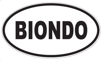 BIONDO - Oval Magnet