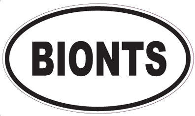 BIONTS - Oval Sticker