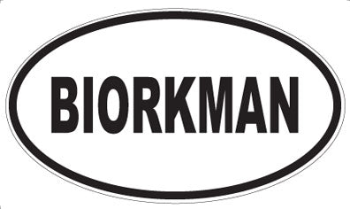 BIORKMAN - Oval Magnet