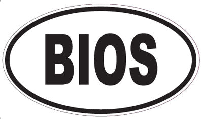 BIOS - Oval Sticker