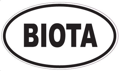 BIOTA - Oval Sticker