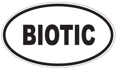 BIOTIC - Oval Sticker