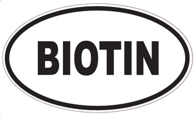 BIOTIN - Oval Sticker