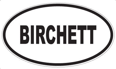 BIRCHETT - Oval Magnet