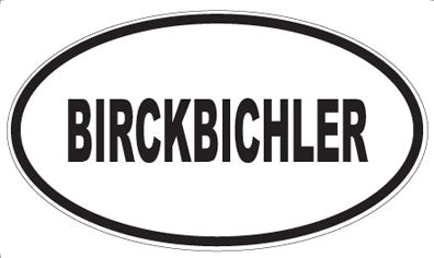 BIRCKBICHLER - Oval Magnet