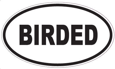 BIRDED - Oval Sticker
