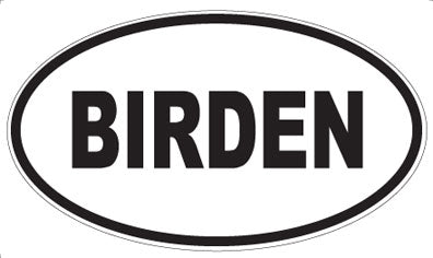 BIRDEN - Oval Magnet