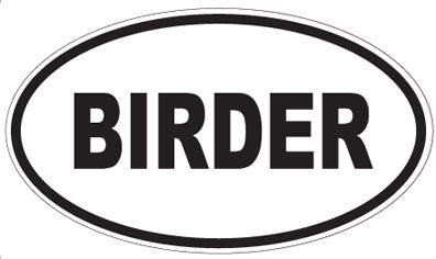 BIRDER - Oval Sticker