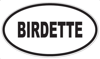 BIRDETTE - Oval Magnet