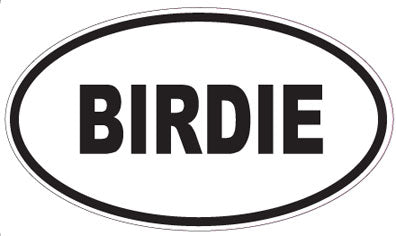 BIRDIE - Oval Sticker