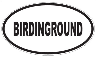 BIRDINGROUND - Oval Magnet
