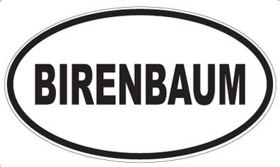 BIRENBAUM - Oval Magnet
