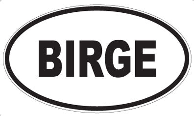 BIRGE - Oval Magnet