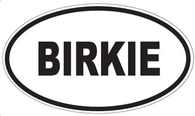BIRKIE - Oval Sticker